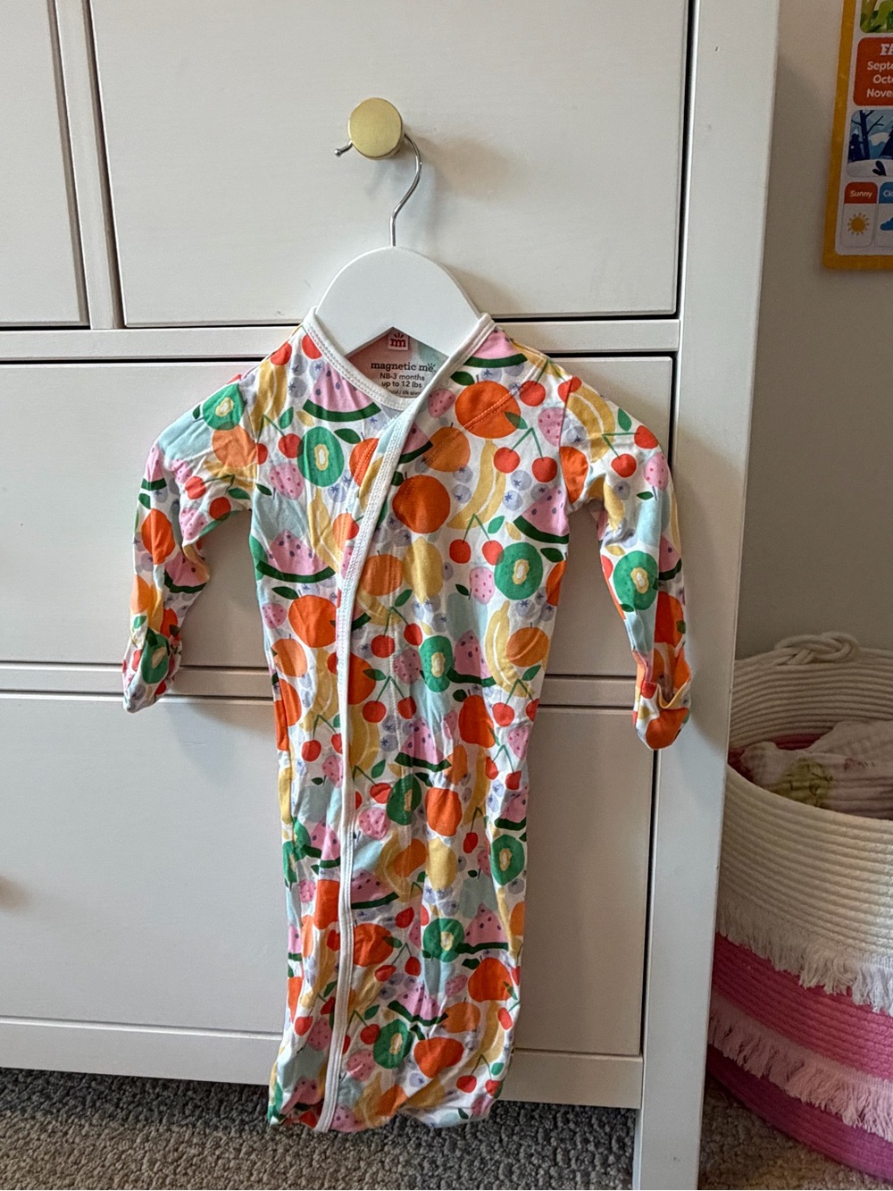 Magnetic Me Fruit Gown NB 3M Modal Bamboo Baby Sleep Sack Soft